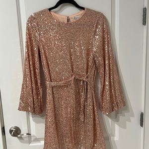 Girls LS glitter dress. This is the dress your girl will love